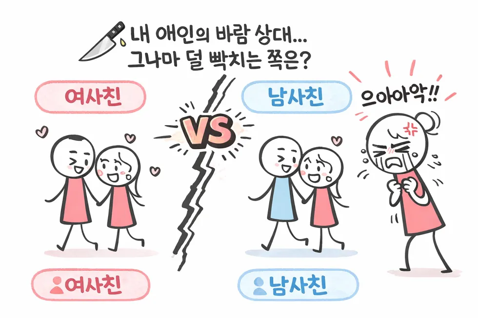 🔪 내 애인의 바람 상대... 그나마 덜...