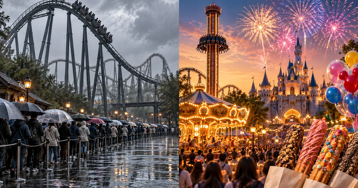 🎢 대기 3시간 vs 비 예보! 놀이공원 참사 밸런스