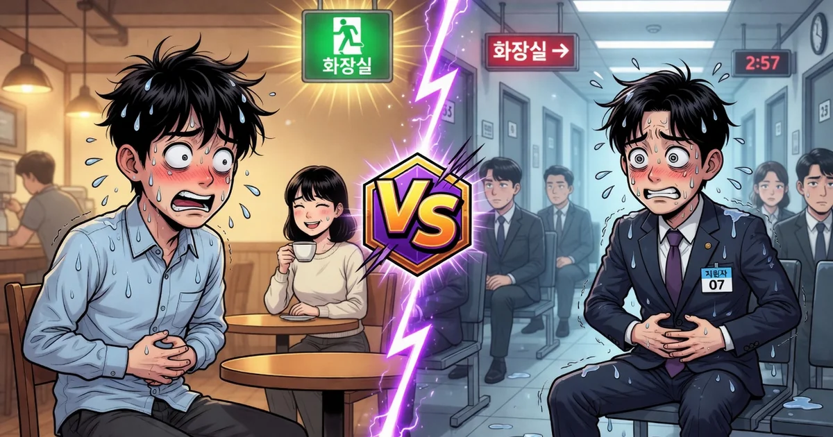 🚽 인생 최악의 타이밍! 급똥 밸런스