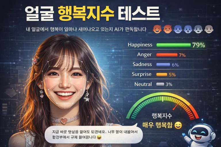 얼굴 행복지수 테스트