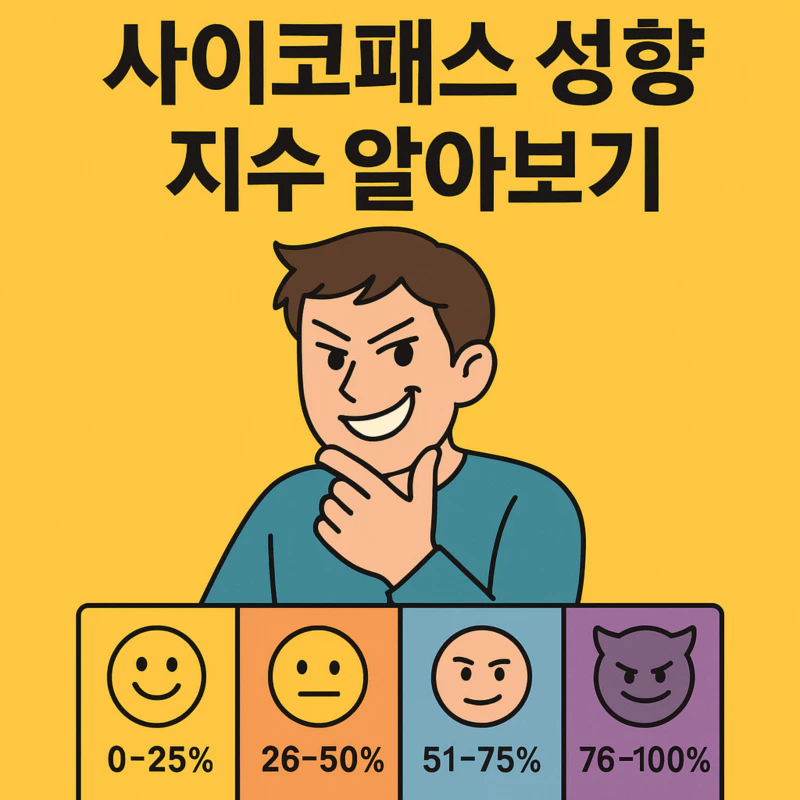 사이코패스 성향 지수 테스트