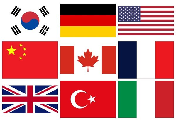 국기로 나라 이름 맞추기 난이도 (하)