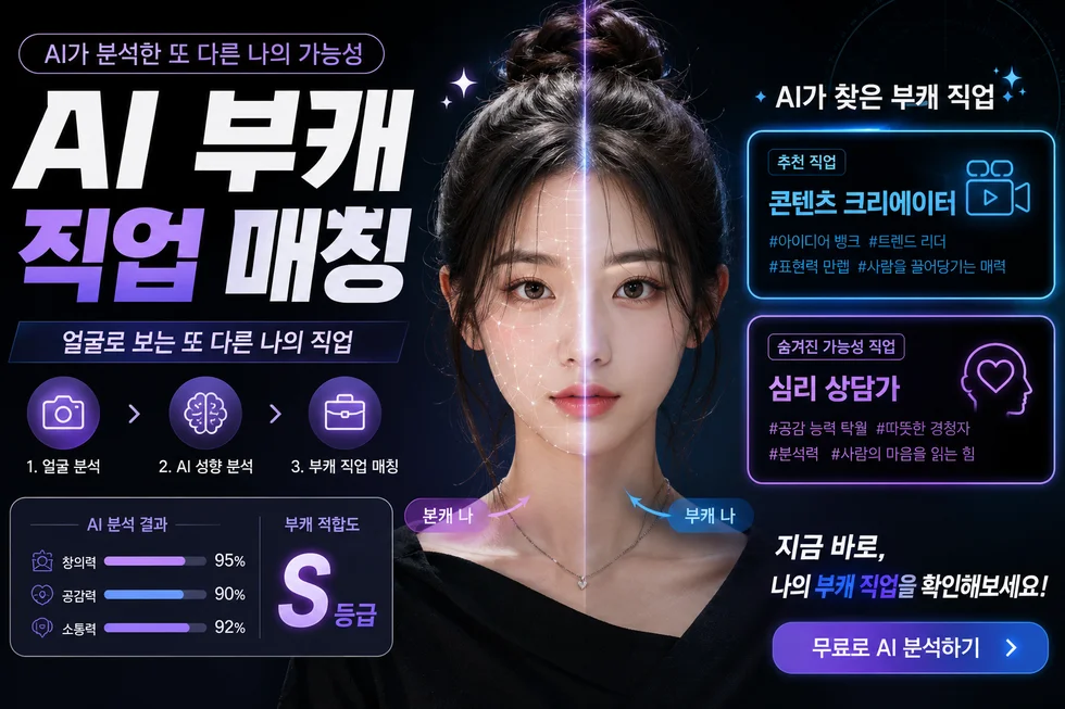 💼 AI 부캐 직업 매칭 — 얼굴로 보는 또 다른 나의 직업