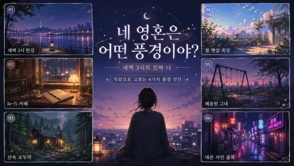 너의 영혼은 어떤 풍경이야? — 새벽 3시의 진짜 너