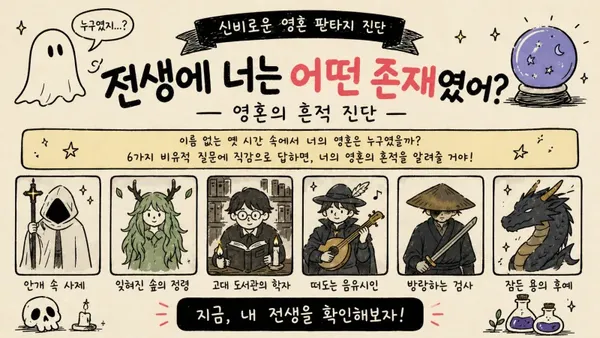 전생에 너는 어떤 존재였어? — 영혼의 흔적 진단