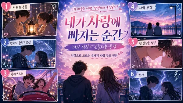사랑에 빠지는 순간 — 너의 심장이 흔들리는 풍경