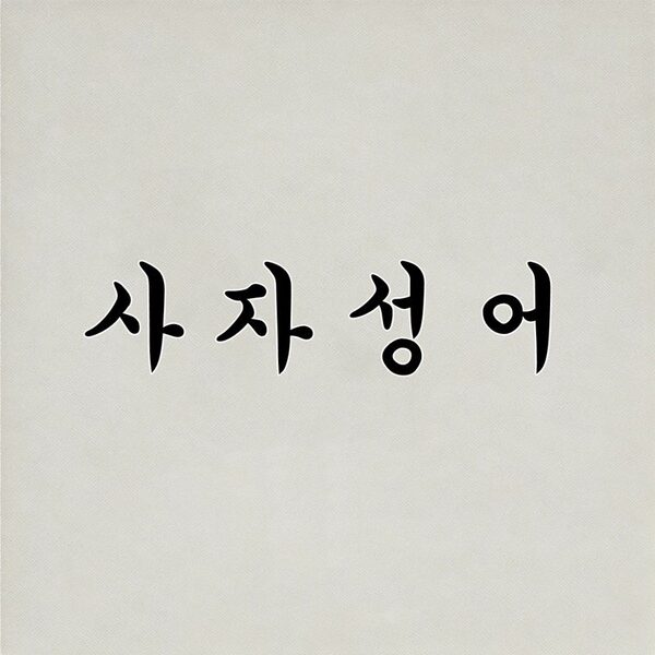 사자성어 맞추기 (객관식)
