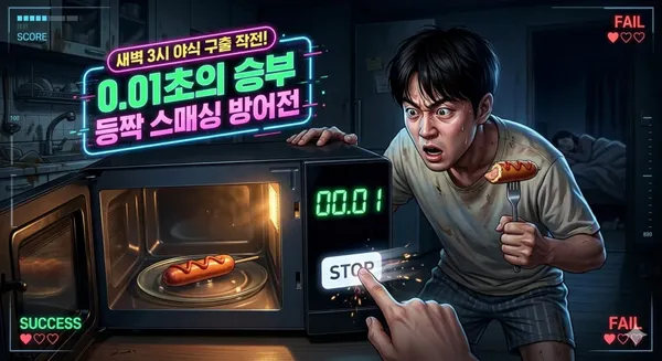 전자레인지 0.01초 암살 방어전