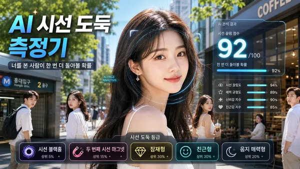 AI 시선 도둑 측정기 — 너를 본 사람이 한 번 더 돌아볼 확률