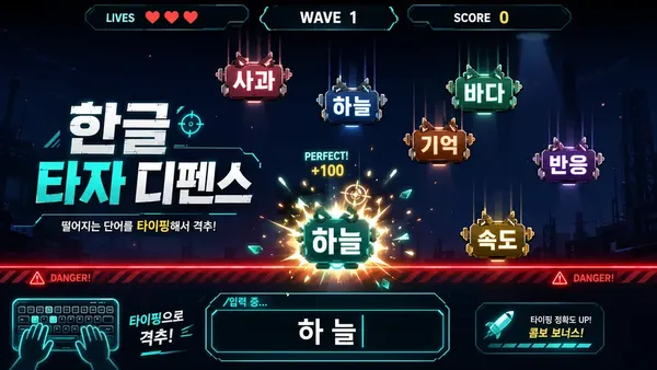 한글 타자 디펜스