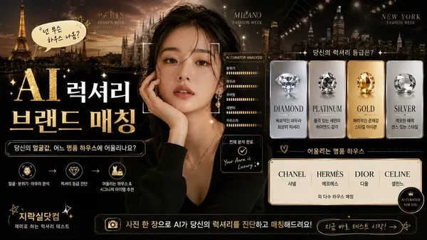 AI 럭셔리 브랜드 매칭 - 어울리는 명품 하우스 진단