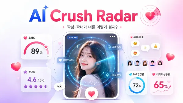 AI Crush Radar - 짝남·짝녀가 너를 어떻게 볼까?