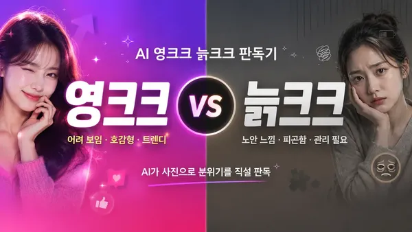 AI 영크크 늙크크 판독기 - 내 얼굴은 영크크? 늙크크?