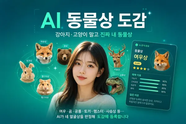 AI 동물상 도감 — 강아지·고양이 말고 진짜 내 동물상