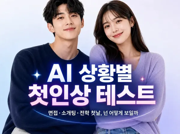 AI 상황별 첫인상 테스트 — 면접·소개팅·전학 첫날, 넌 어떻게 보일까