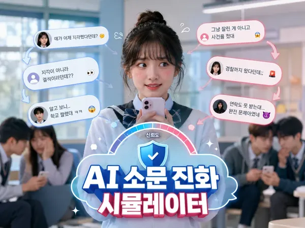 AI 소문 진화 시뮬레이터 - 단톡에 내 루머가 돌 때