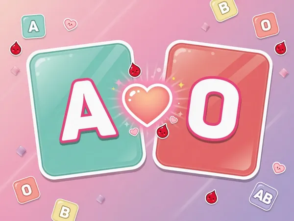 혈액형 궁합 테스트 - A형 B형 O형 AB형 궁합표와 연애 궁합 점수 🩸