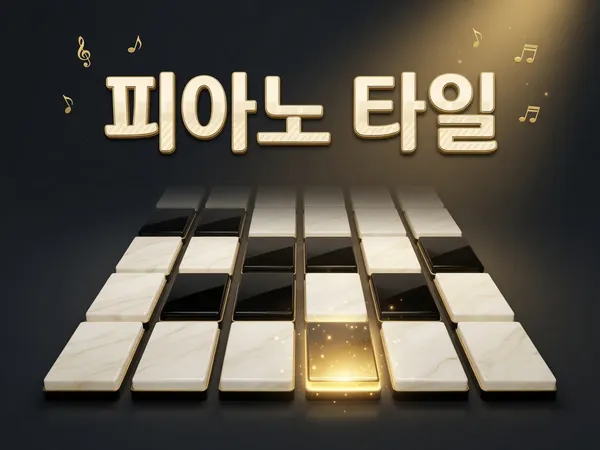피아노 타일 게임 - 검은 타일만 밟아라! 무료 온라인 (무한 아케이드·스피드 25·멜로디) 🎹