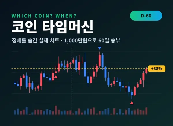 코인 타임머신 - 실제 비트코인·코인 차트 모의투자 게임 📈