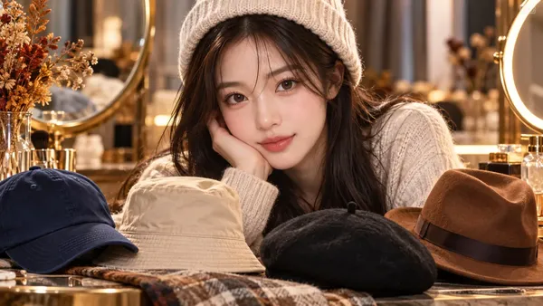 AI 모자 추천 - 내 얼굴엔 볼캡? 버킷햇? 비니? 얼굴형으로 찾는 인생 모자 🧢