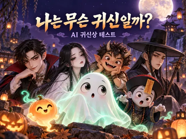 AI 귀신상 테스트 - 나는 무슨 귀신일까? 얼굴로 찾는 동서양 귀신 유형