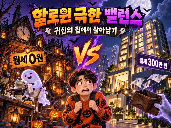 🎃 핼러윈 극한 밸런스 - 귀신의 집에서 살아남기 8연전
